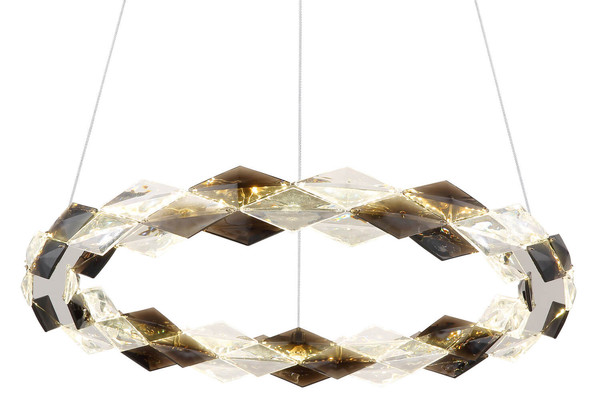 Globo Karilion LED Hängeleuchte 36W Neutralweiß Verchromt, Metall Ø55cm 67318H1
