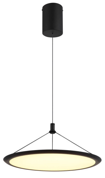 Globo Suna LED Hängeleuchte 30W Warmweiß Schwarz Matt, Metall Ø50,8cm 67319