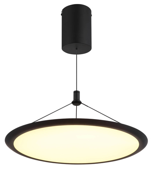 Globo Suna LED Hängeleuchte 30W Warmweiß Schwarz Matt, Metall Ø50,8cm 67319