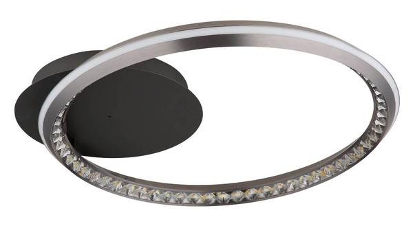 Globo Alaina LED Deckenleuchte 30W CCT Grau Matt, Metall Fernbedienung Nachtlicht Memoryfunktion Ø50cm 67329-30