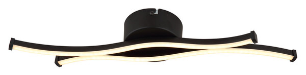 Globo Boyd LED Deckenleuchte 12W Warmweiß Schwarz Matt, Metall 5,6cm 67336-12