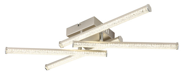 Globo Kirina LED Deckenleuchte 24W Neutralweiß Nickel Matt 8,8cm 67346-24