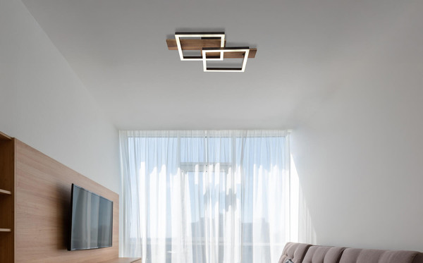 Globo Jeffry LED Deckenleuchte 16W Warmweiß Schwarz Matt, Metall 8,5cm 67350-16