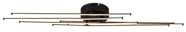 Globo Lawson LED Deckenleuchte 40W Warmweiß Schwarz Matt, Metall 7,7cm 67380-40