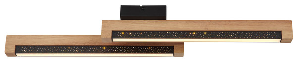 Globo Starla LED Deckenleuchte 12W Warmweiß Schwarz Matt, Metall 8cm 67849D