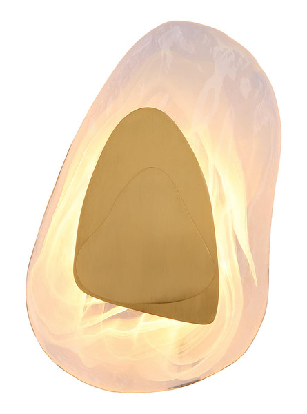 Globo Dorsey LED Wandleuchte 9W Warmweiß Messingfarben Matt, Metall 31,5cm 78411M