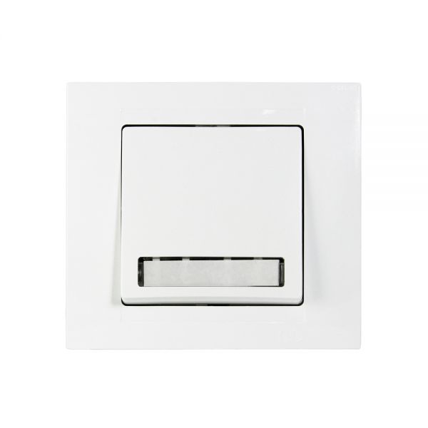 Gunsan Moderna Klingeltaster mit Namensschild Unterputz Weiss