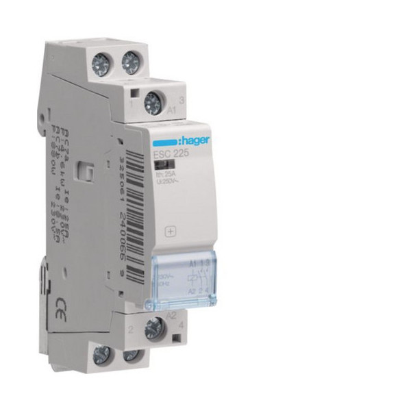 Hager ESC225 InstallationsSchütze 25A 2S 230V