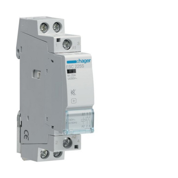 Hager ESC225S InstallationsSchütze brummfrei 25A 2S 230V