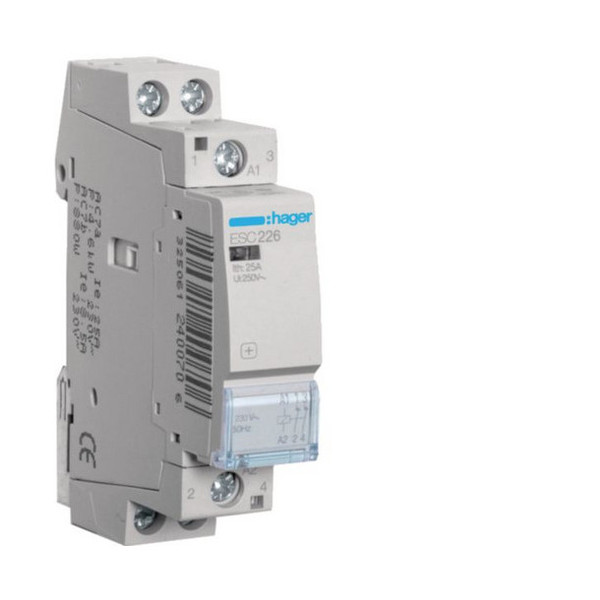 Hager ESC226 InstallationsSchütze 25A 2Ö 230V