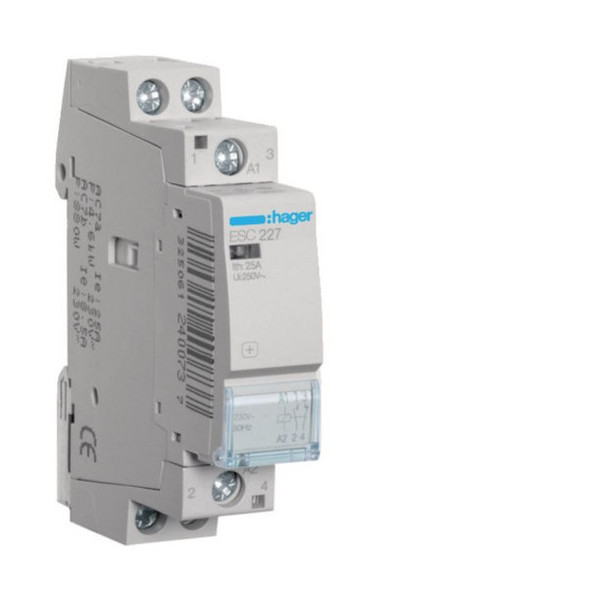Hager ESC227 InstallationsSchütze 25A 1S1Ö 230V