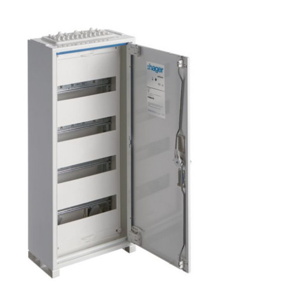 Hager FWB41S Feldvert. AP, univers, IP44, SKII, 48PLE, H:650xB:300xT:161mm, QuickConnect