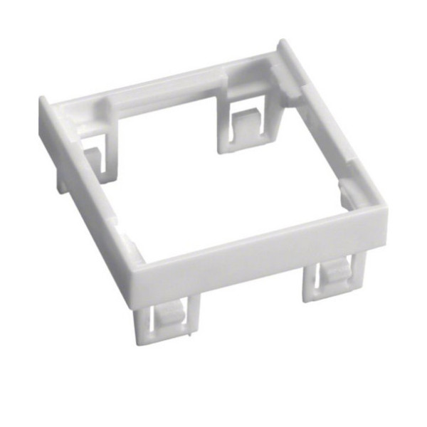 Hager GBVDMR45 Adapterrahmen 45x45mm aus Polyamid weiß für 1 Montageplatte Datentechnik