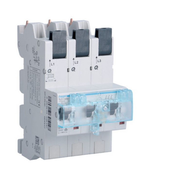 Hager HTS350C SLS Schalter 3 polig Cs-Charakteristik 50A für Sammelschiene QuickConnect