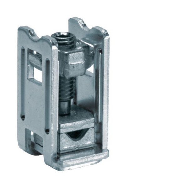 Hager K96N Sammelschienenklemme 10mm²-50mm², für Sammelschienen 12x5mm, für Alu-Cu-Leiter