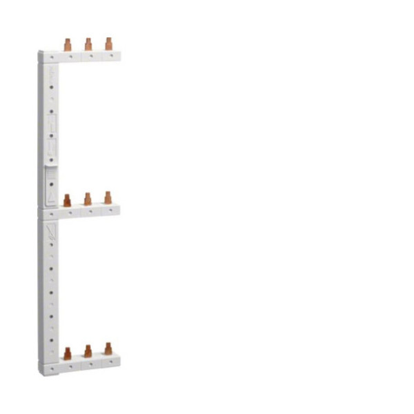 Hager KCL368L Phasenschiene 3polig, 3-reihig 125mm, links, vertikal