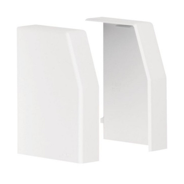 Hager L22369010 Endstück Paar schnittkaschierend zu Rangierkanal RK 110x80mm reinweiß