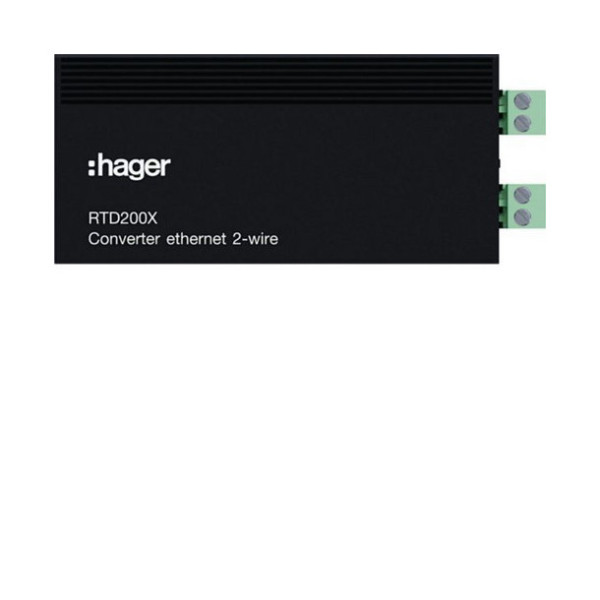 Hager RTD200X IP Konverter CAT-Kabel auf IP über 2Draht, intercom