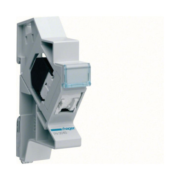 Hager TN004S Patchmodul RJ45 CAT5e UTP für Hutschienenmontage