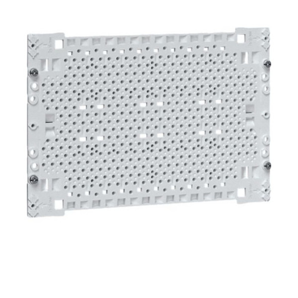 Hager UM00M0 Kunststoff-Montageplatte für Multimedia-Anwendungen, 175x250mm