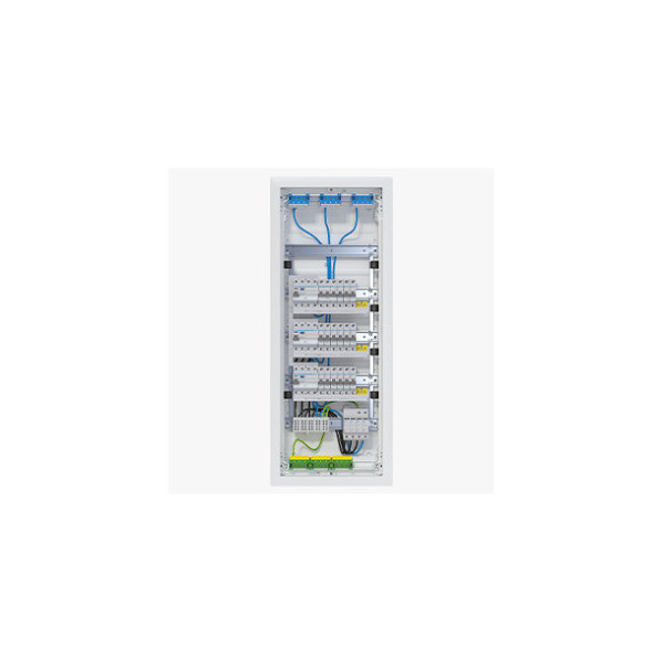 Hager VU60BV1 Kleinv.,volta,UPV,5x12PLE,IP30,bestückt u. verdrahtet,3 FI-Kreise,Übersp.ableit
