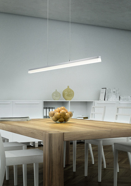 Helestra MOYA LED Pendelleuchte 29W dimmbar IP30 90Ra Warmweiss Aluminium 16/1722.26