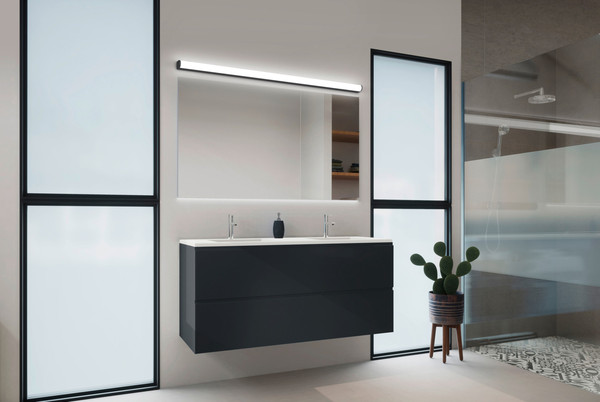 Helestra PONTO LED Wandleuchte 24W IP44 90Ra Warmweiss Chrom 18/1835.04