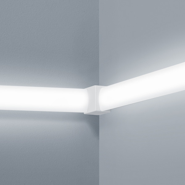 Helestra VIGO 90° Verbinder Decke-Wand Wand/Wand mattweiß Mattweiß Made in Germany 6004.07