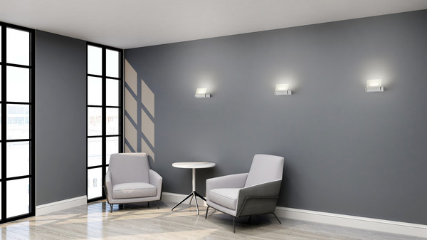 Helestra LUME LED Wandleuchte 7W 90Ra Warmweiss Mattschwarz 8-5038.22