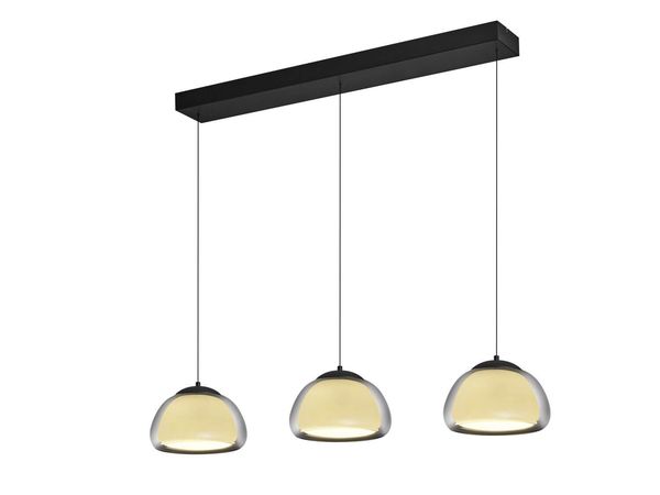 Hell Luxxo LED Pendelleuchte Dimmbar höhenverstellbar Dim to warm + FB Schwarz 20636/3-06