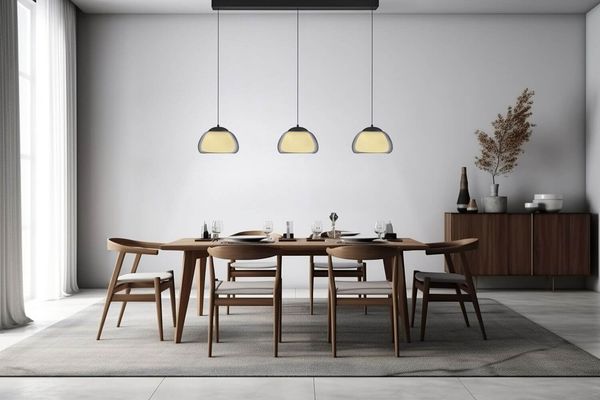 Hell Luxxo LED Pendelleuchte Dimmbar höhenverstellbar Dim to warm + FB Schwarz 20636/3-06