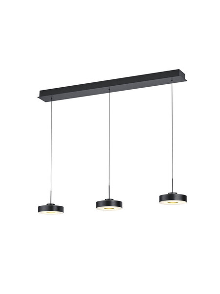 Hell Spencer LED Pendelleuchte 3-fach Warmweiß Dimmbar 60-180cm >90Ra Anthrazit 20682/3-39
