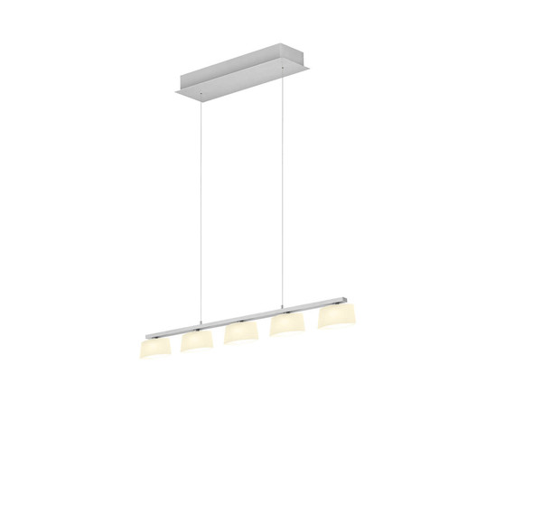 Hell View LED Pendelleuchte 5-fach steuerbare Lichtfarbe Dimmbar 60-180cm >90Ra Alu 20700/5-37