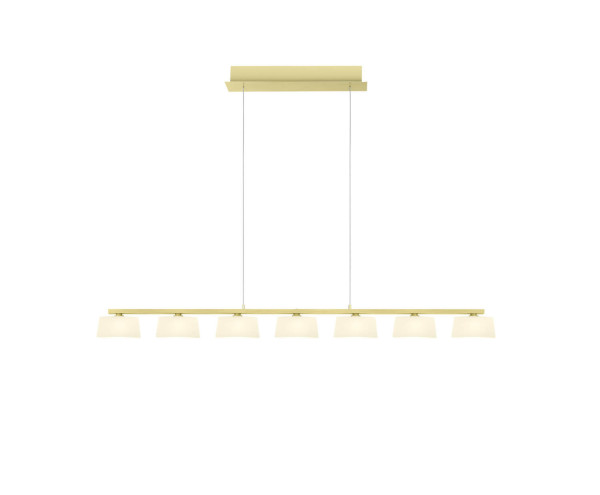 Hell View LED Pendelleuchte 7-fach steuerbare Lichtfarbe Dimmbar 60-180cm >90Ra Champagner 20701/7-42