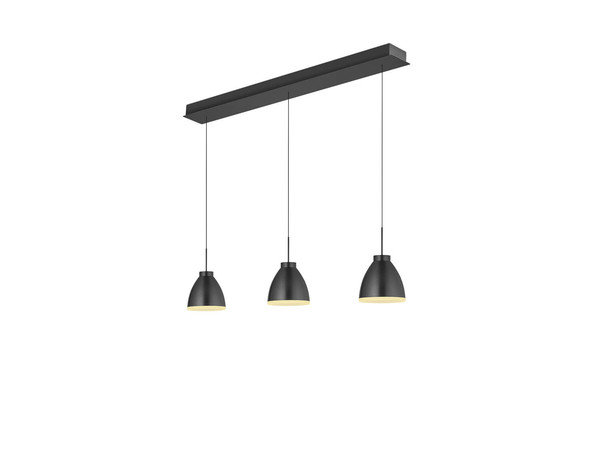 Hell Henry LED Pendelleuchte 3-fach Warmweiß Dimmbar 30-150cm >90Ra Anthrazit 20721/3-39