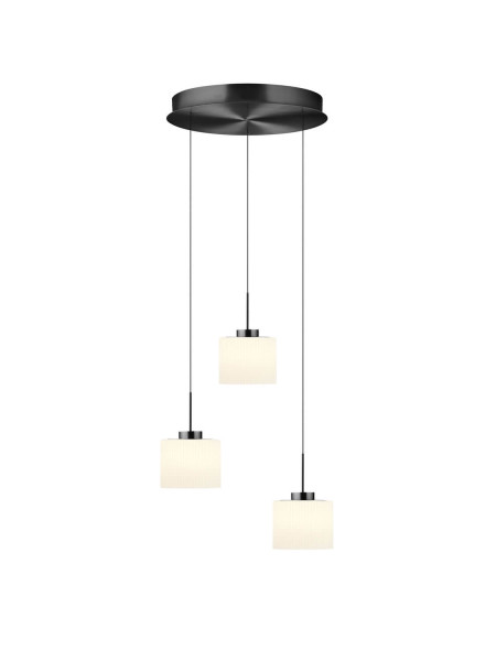 Hell Elli LED Pendelleuchte 3-fach Warmweiß Dimmbar 60-180cm >90Ra Anthrazit 20725/3-39