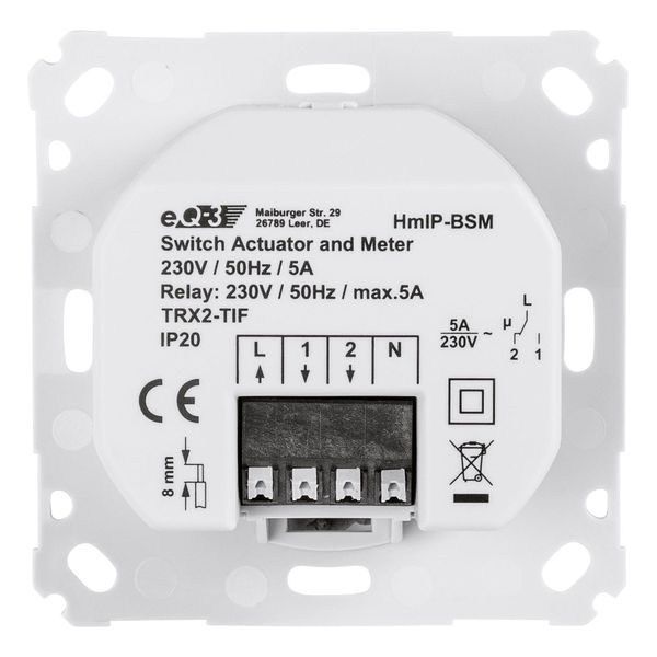 Homematic IP Schalt-Mess-Aktor für Markenschalter HmIP-BSM 142720A0