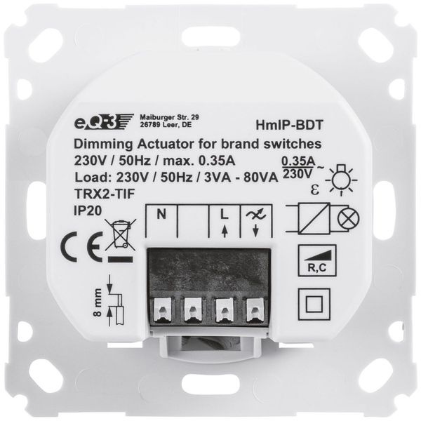 Homematic IP Dimmaktor für Markenschalter - Phasenabschnitt HmIP-BDT 143166A0