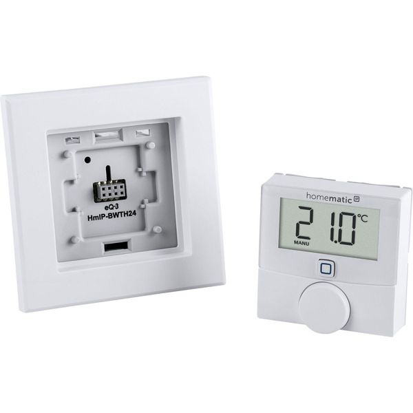 Homematic IP Wandthermostat mit Schaltausgang - für Markenschalter, 24 Volt HmIP-BWTH24 150697A0