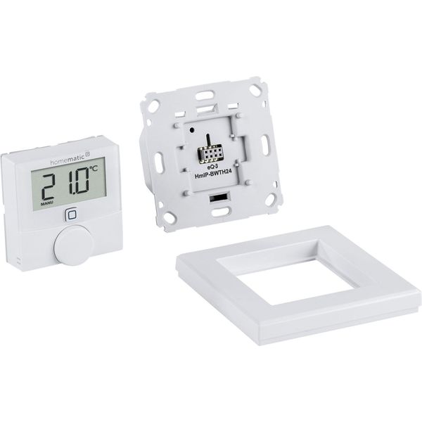 Homematic IP Wandthermostat mit Schaltausgang - für Markenschalter, 24 Volt HmIP-BWTH24 150697A0
