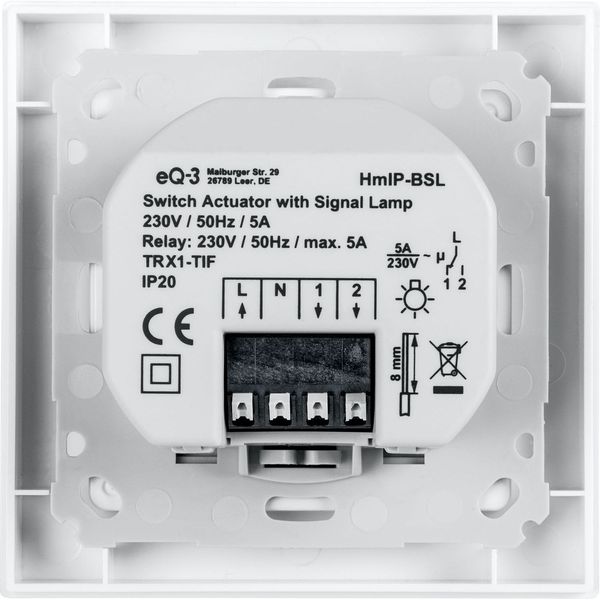 Homematic IP Schaltaktor für Markenschalter - mit Signalleuchte HmIP-BSL 152020A0