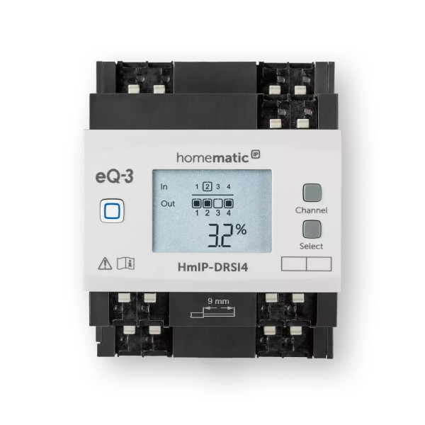 Homematic IP Schaltaktor für Hutschienenmontage - 4-fach HmIP-DRSI4 154431A0