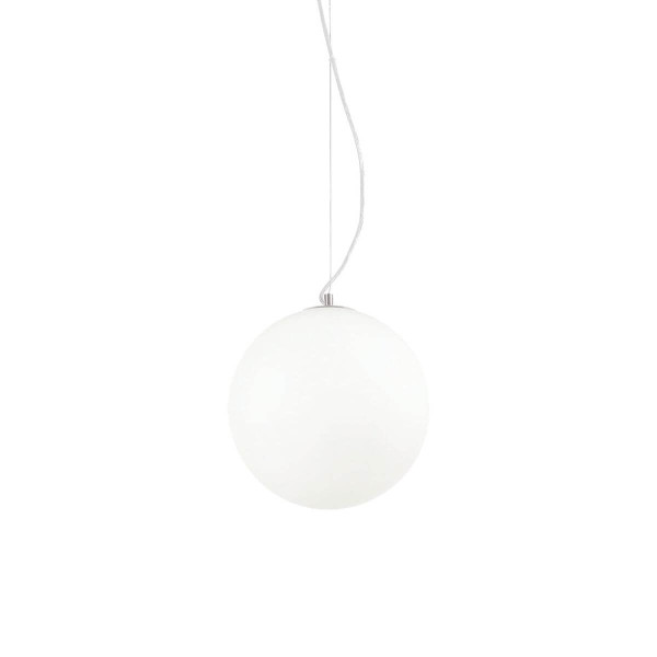 Ideal Lux MAPA BIANCO Pendelleuchte E27 ⌀300mm dimmbar Weiss 009087