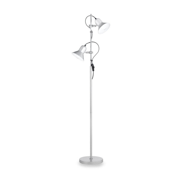 Ideal Lux POLLY Stehleuchte E27 2-fach ⌀220mm Silber 061115