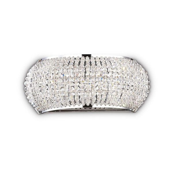 Ideal Lux PASHA G9 Wandleuchte 3x dimmbar Chrom warmweiss 082264