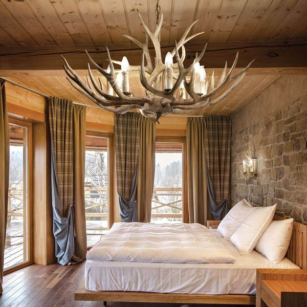 Ideal Lux CHALET Pendelleuchte E14 8-fach ⌀910mm dimmbar Beige 115504
