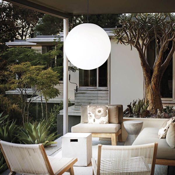 Ideal Lux SOLE Pendelleuchte E27 ⌀500mm dimmbar Weiss IP44 136011