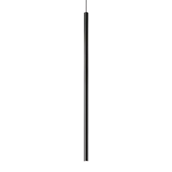 Ideal Lux ULTRATHIN LED Pendelleuchte 11,5W ⌀60mm Schwarz warmweiss 142913