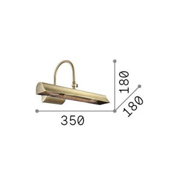 Ideal Lux RETRO Wandleuchte E14 2-fach dimmbar Brüniert 144917