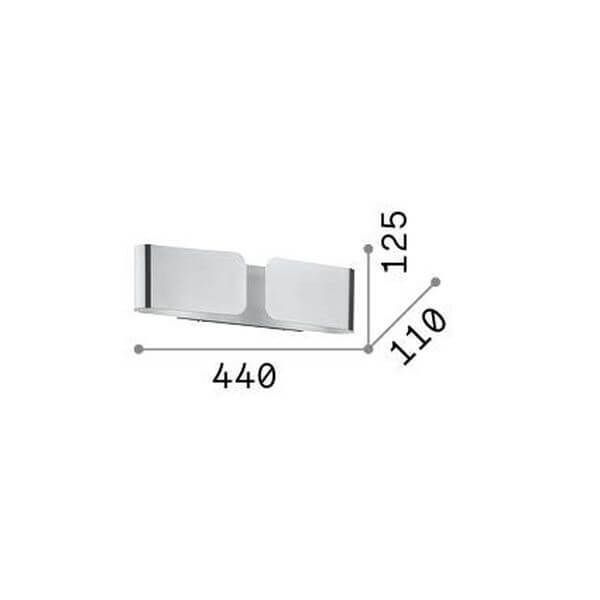 Ideal Lux CLIP Wandleuchte E27 2-fach dimmbar Braun 187365